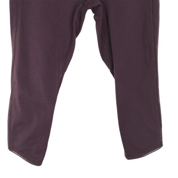 Lululemon Cropped Calf-Length Sheer Panel Leggings Size 10 - Picture 13 of 14